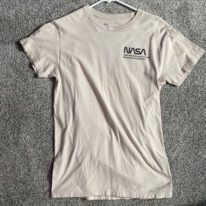 mens NASA Bowery beige tee
